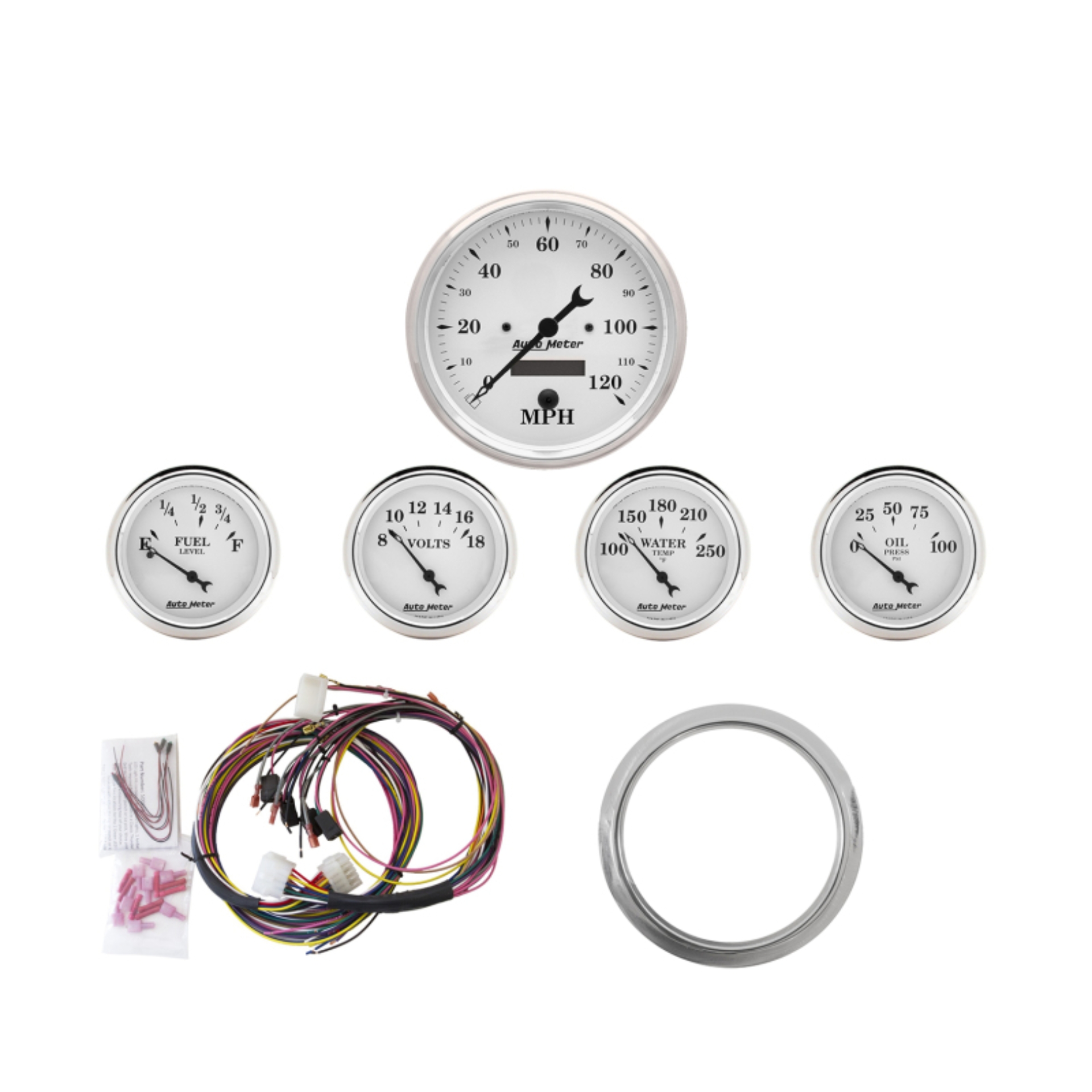 Picture of AutoMeter AM Old Tyme Gauges - 7034-OTW