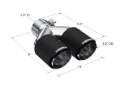 Picture of MBRP Univ Exhaust Tips Carbon - T5171CF