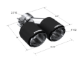 Picture of MBRP Univ Exhaust Tips Carbon - T5178CF