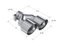 Picture of MBRP Univ Exhaust Tips SS - T5178