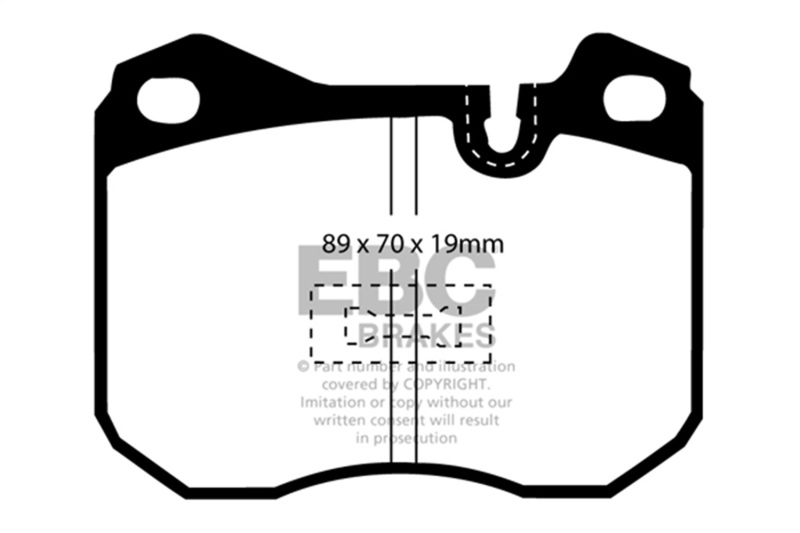 Picture of EBC Yellowstuff Brake Pad Sets - DP4345R