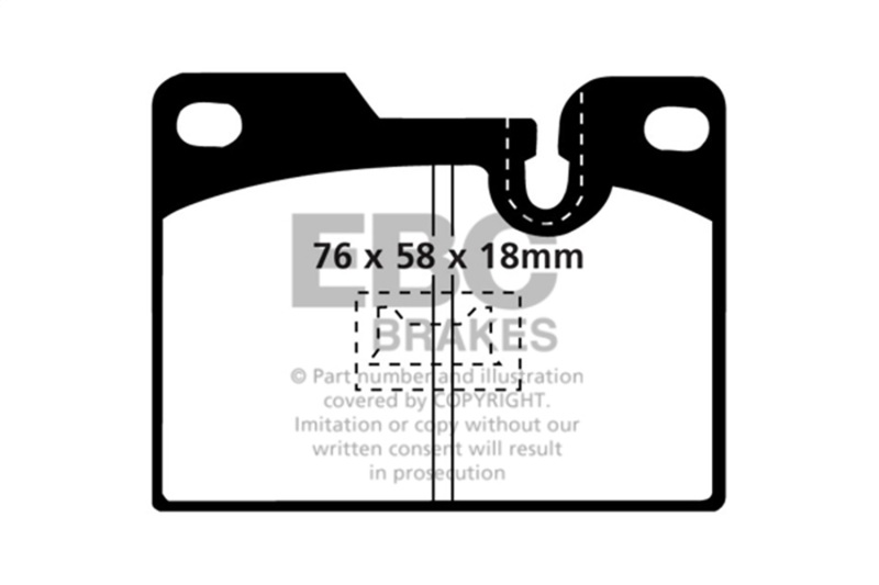 Picture of EBC Yellowstuff Brake Pad Sets - DP4346R
