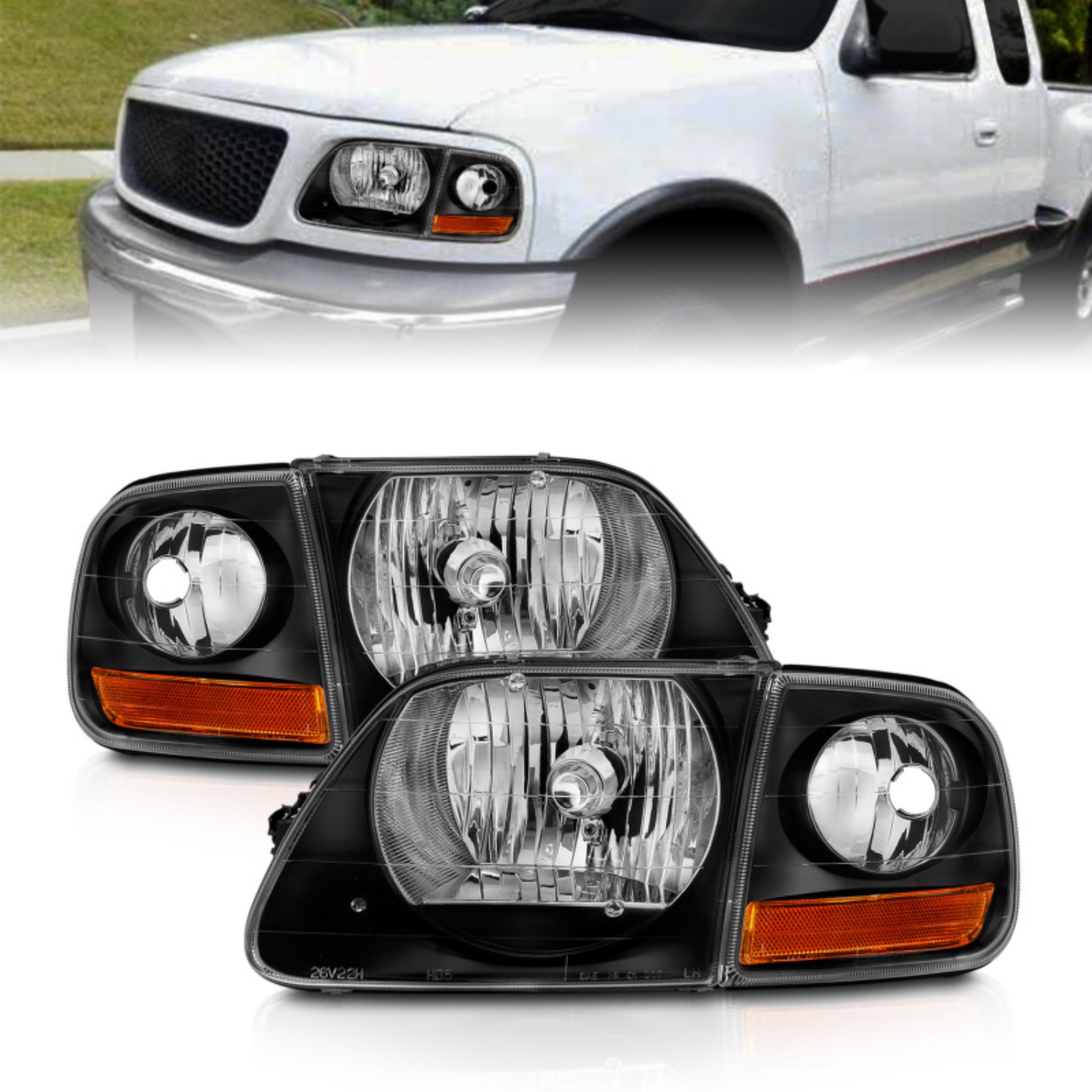 Picture of ANZO ANZ Crystal Headlights - 111460
