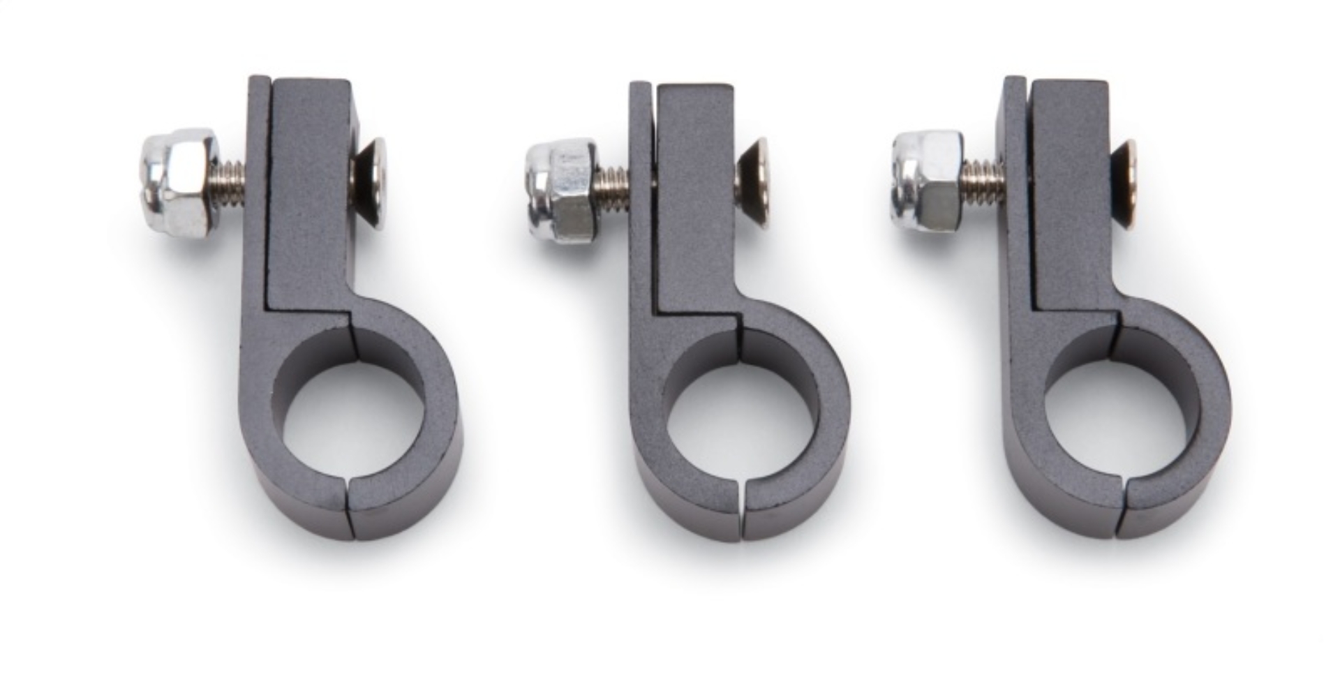 Picture of 8AN Aluminum Line Clamp For 6AN Size Tubing With Black Finish - 3 Pack