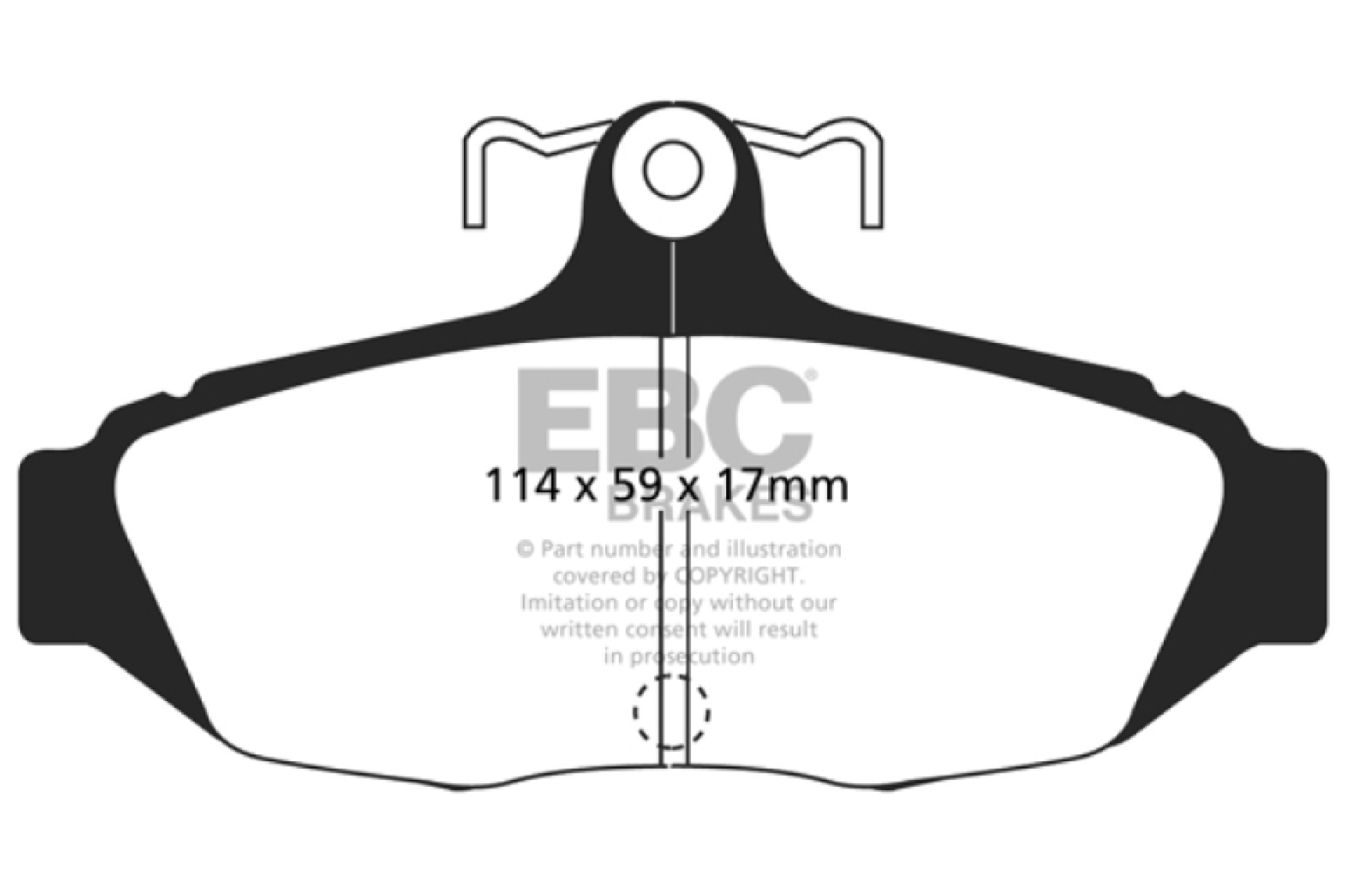 Picture of EBC Yellowstuff Brake Pad Sets - DP41172R