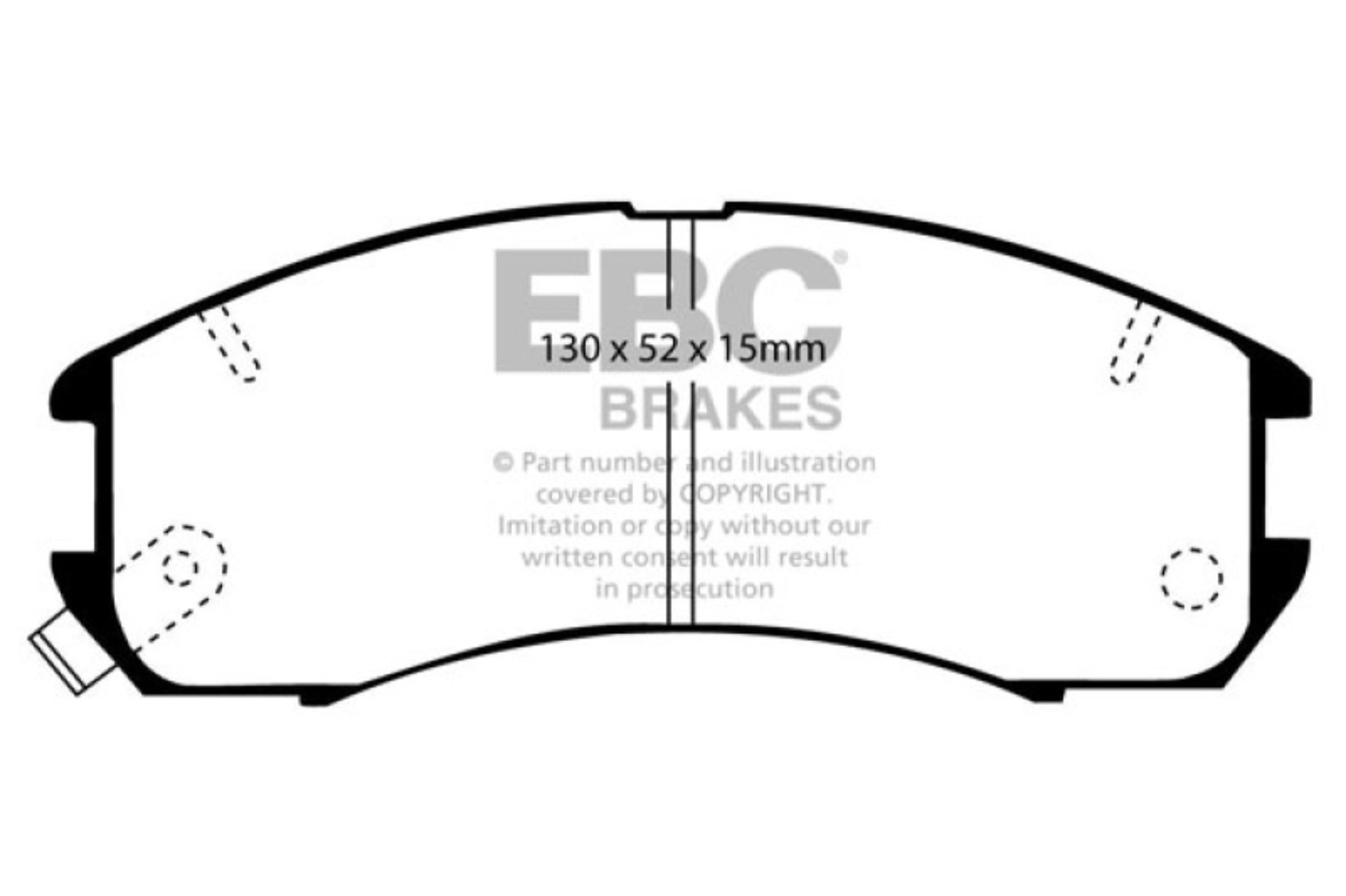Picture of EBC Greenstuff Brake Pad Sets - DP2705
