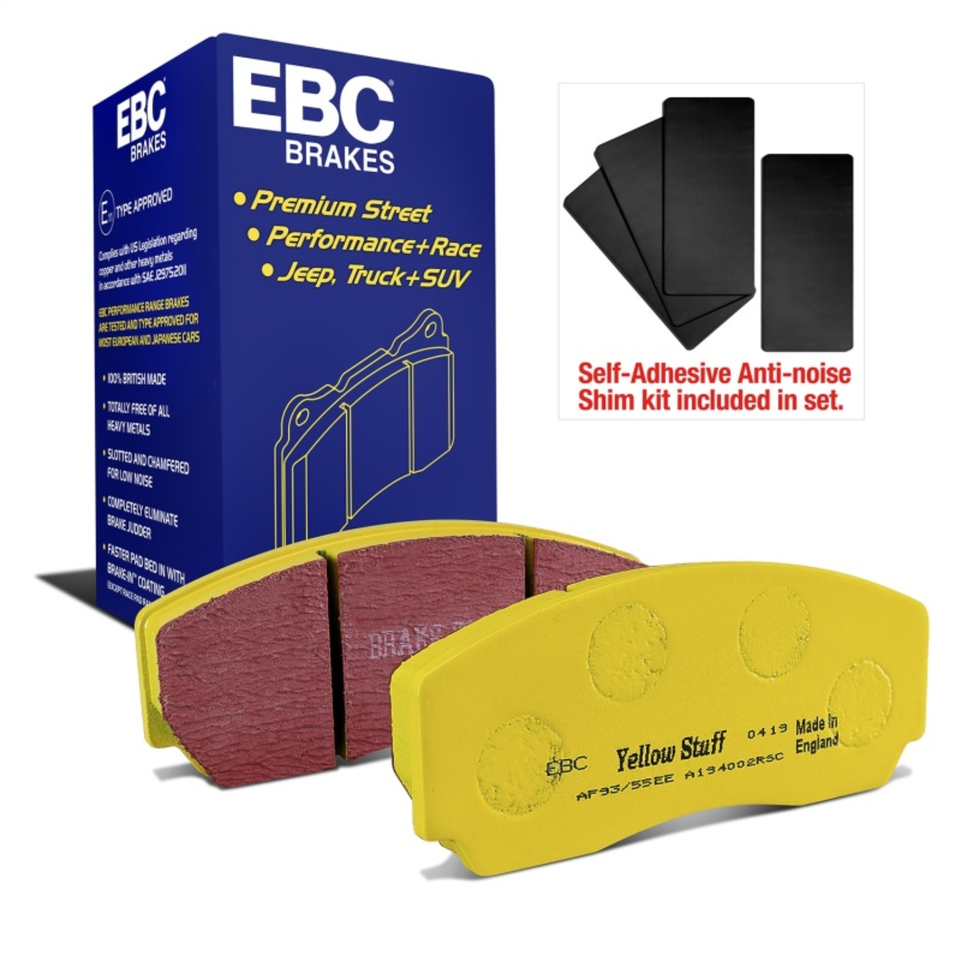 Picture of EBC Yellowstuff Brake Pad Sets - DP4002R