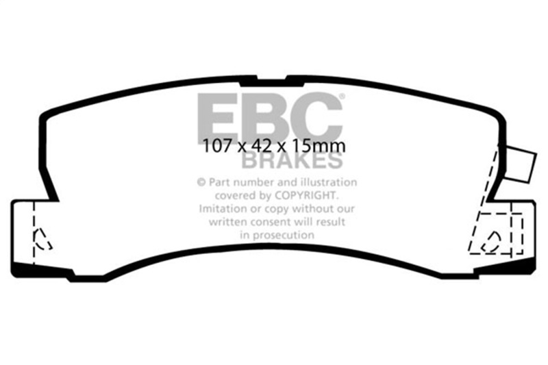 Picture of EBC Redstuff Brake Pad Sets - DP3628C