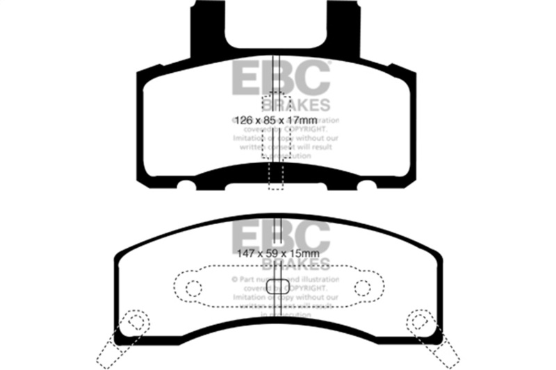 Picture of EBC Greenstuff Brake Pad Sets - DP61274