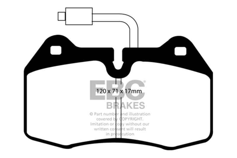 Picture of EBC Yellowstuff Brake Pad Sets - DP41032/2R