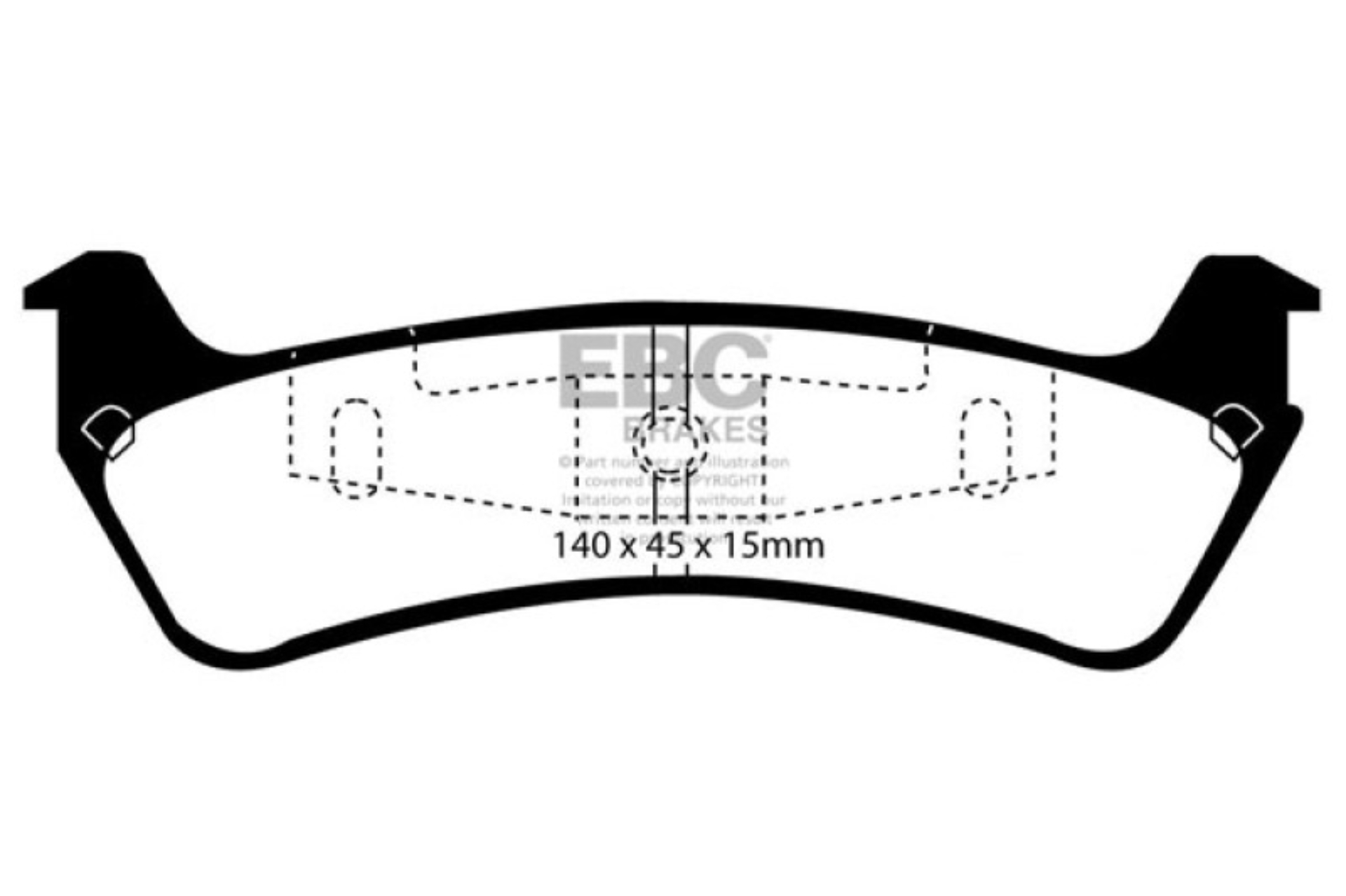 Picture of EBC Yellowstuff Brake Pad Sets - DP41201R