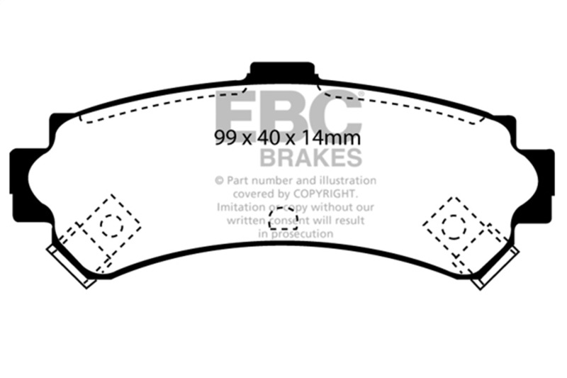 Picture of EBC Ultimax2 Brake Pad Sets - UD669