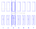 Picture of King Engine Bearings KING Main Bearings - MB7779SM0.25