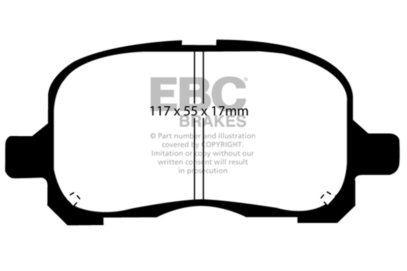 Picture of EBC Yellowstuff Brake Pad Sets - DP41195R