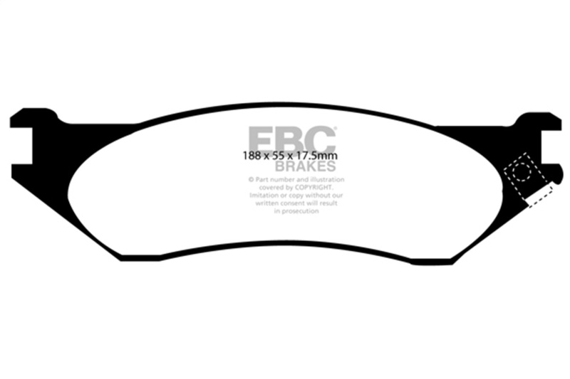 Picture of EBC Yellowstuff Brake Pad Sets - DP41267R
