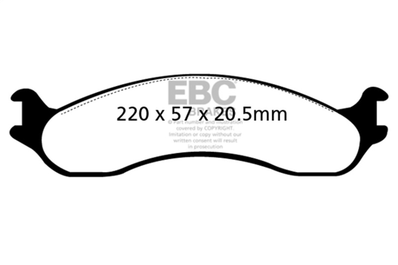 Picture of EBC Yellowstuff Brake Pad Sets - DP41266R