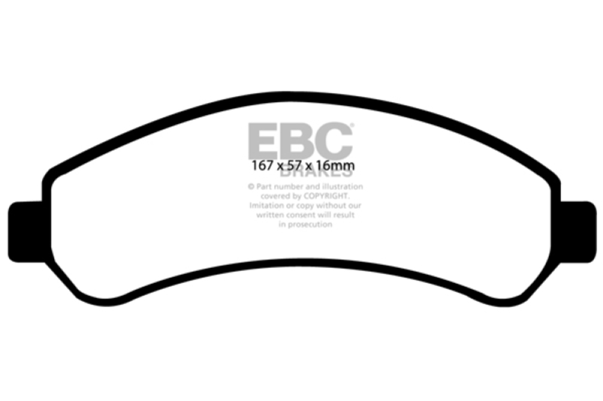 Picture of EBC Greenstuff Brake Pad Sets - DP61256