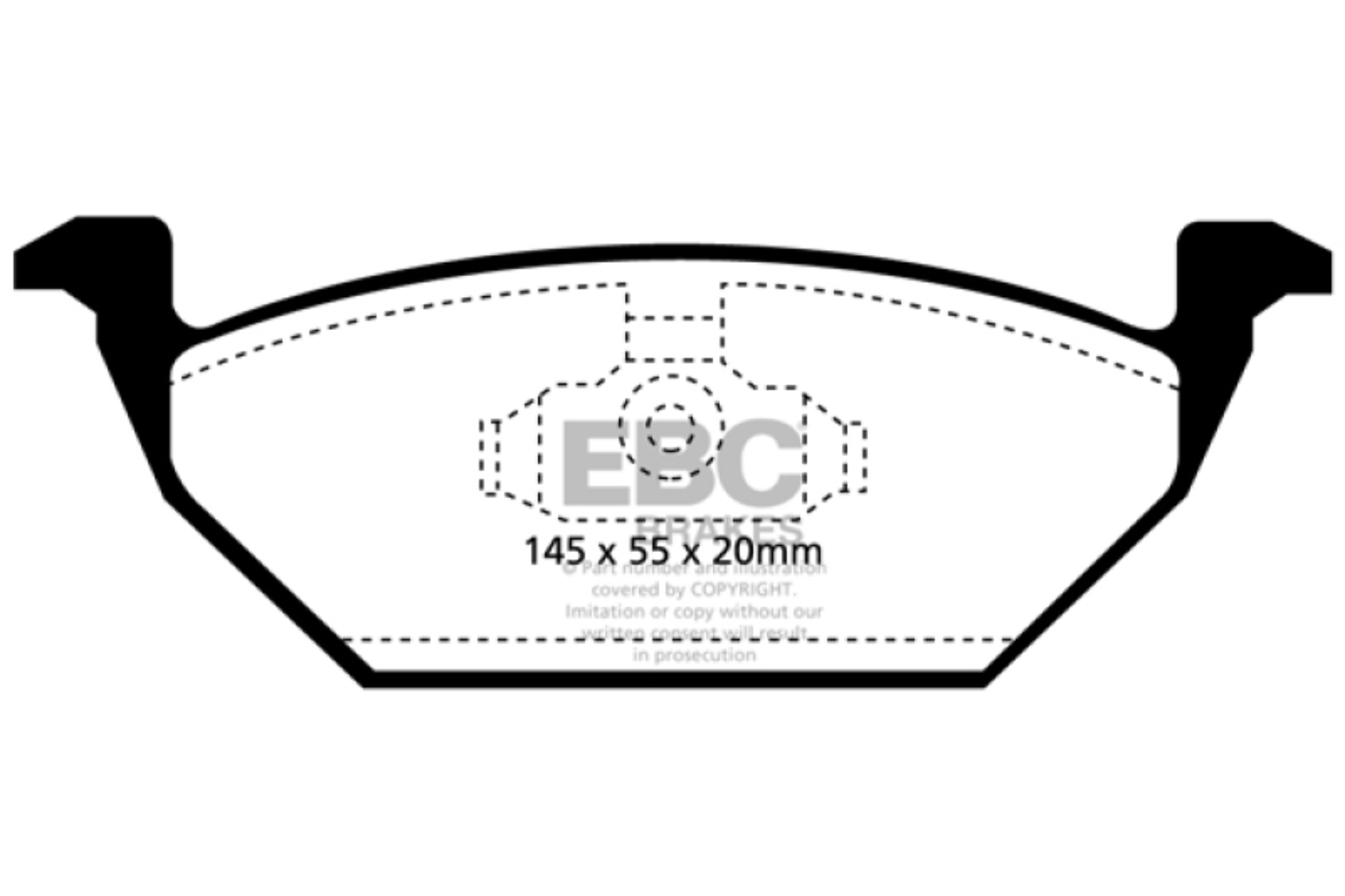 Picture of EBC Redstuff Brake Pad Sets - DP31117C