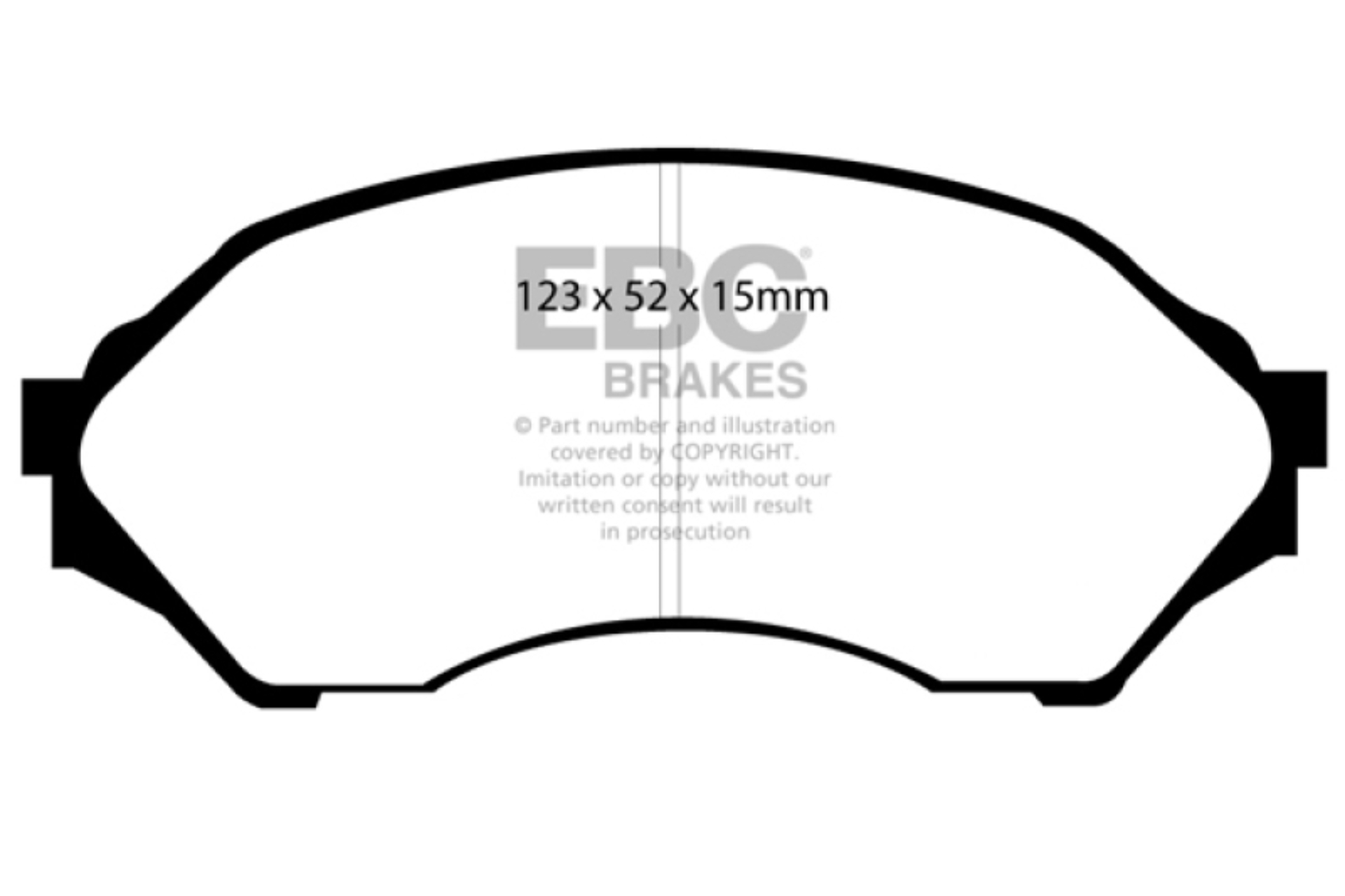 Picture of EBC Yellowstuff Brake Pad Sets - DP41302R
