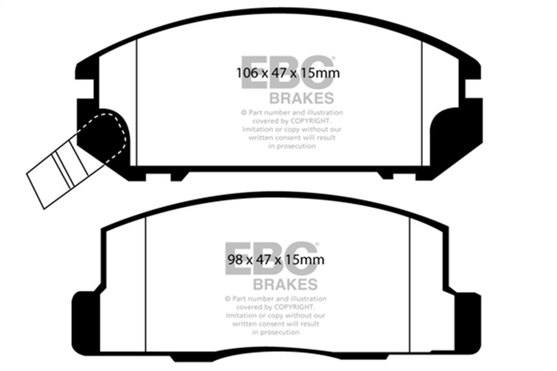 Picture of EBC Yellowstuff Brake Pad Sets - DP41107R