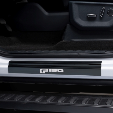 Picture of Putco PUT Black Platinum Door Sills Door Panels - 95150BPFD