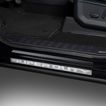 Picture of Putco PUT Black Platinum Door Sills Door Panels - 95180BPFD