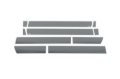 Picture of Putco PUT Blk Platinum Rocker Panels Body Armor & Rock Rails - 9751215BP
