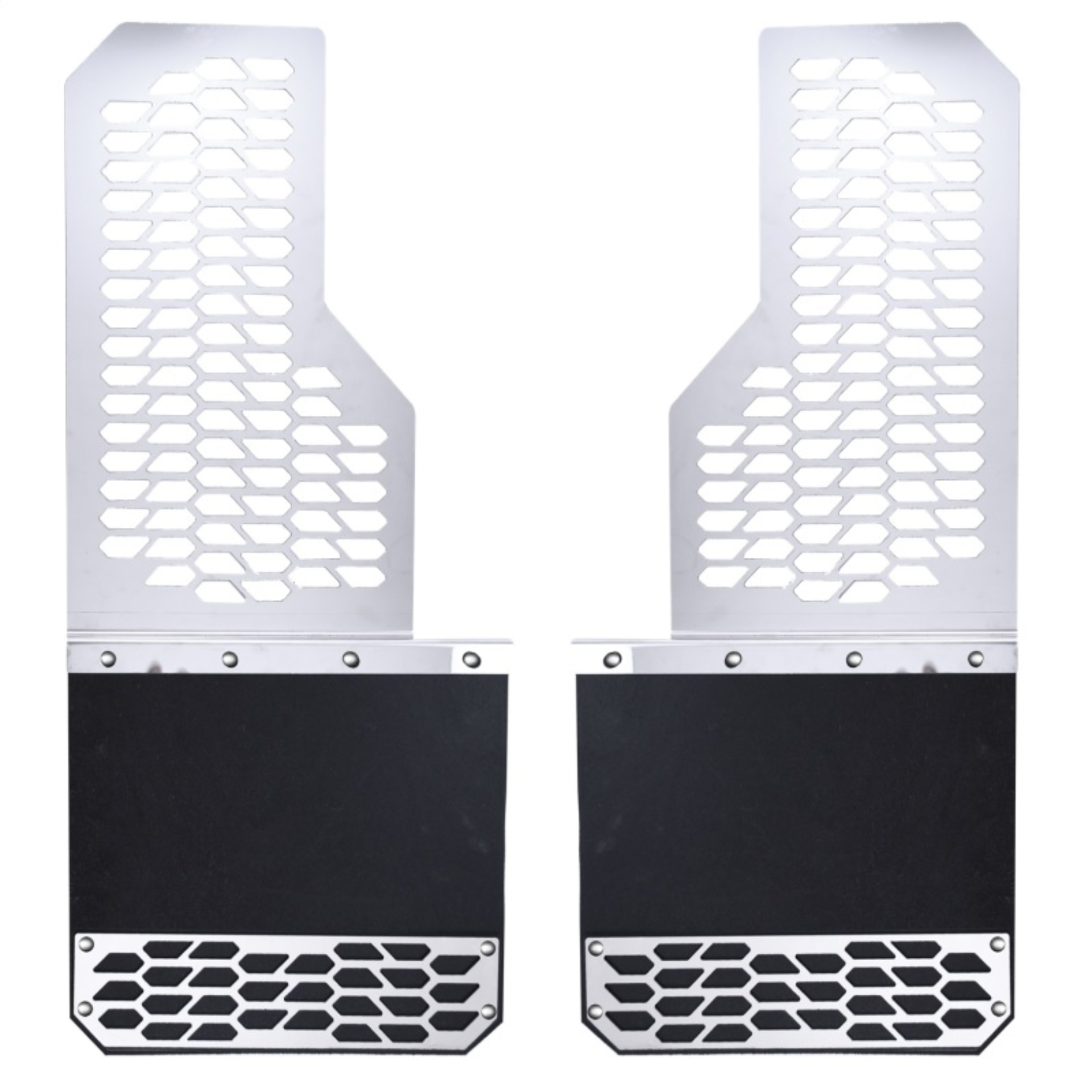 Picture of Putco PUT Mud Skins-Brushed SS Mud Flaps - 78130