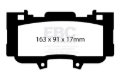 Picture of EBC Greenstuff Brake Pad Sets - DP23042