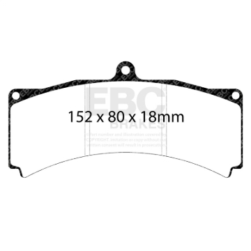Picture of EBC Yellowstuff Brake Pad Sets - DP4012R