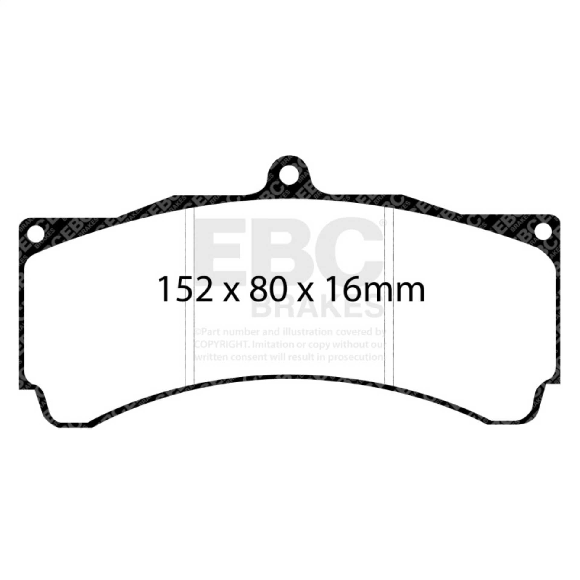 Picture of EBC Yellowstuff Brake Pad Sets - DP4032R