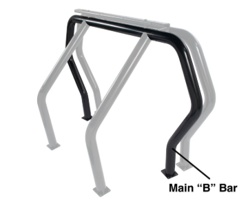 Picture of Go Rhino GOR Bed Bar-Black Rear - 96002B