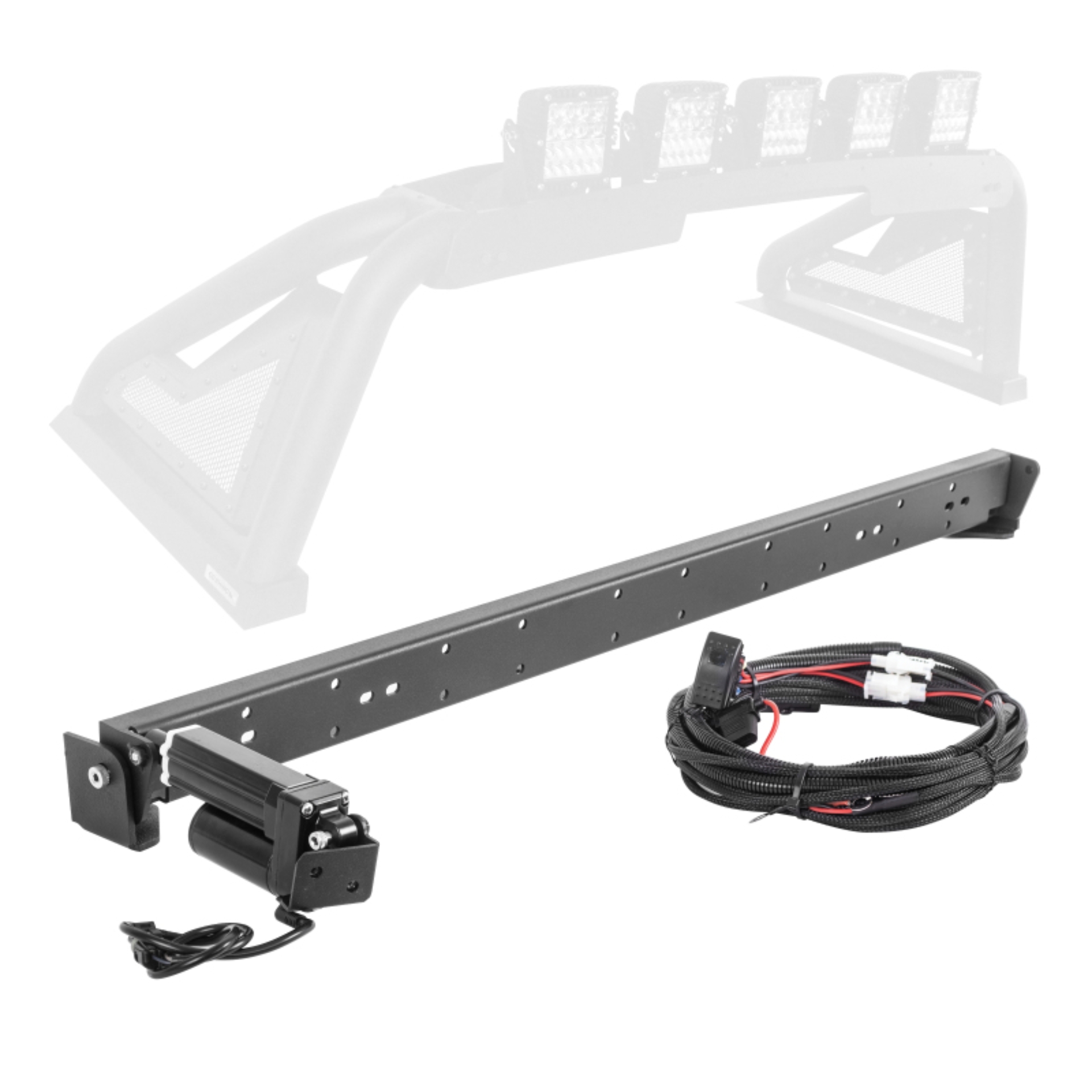 Picture of Go Rhino GOR Sport Bar 2.0-Tex Black Bed Racks - 960001T