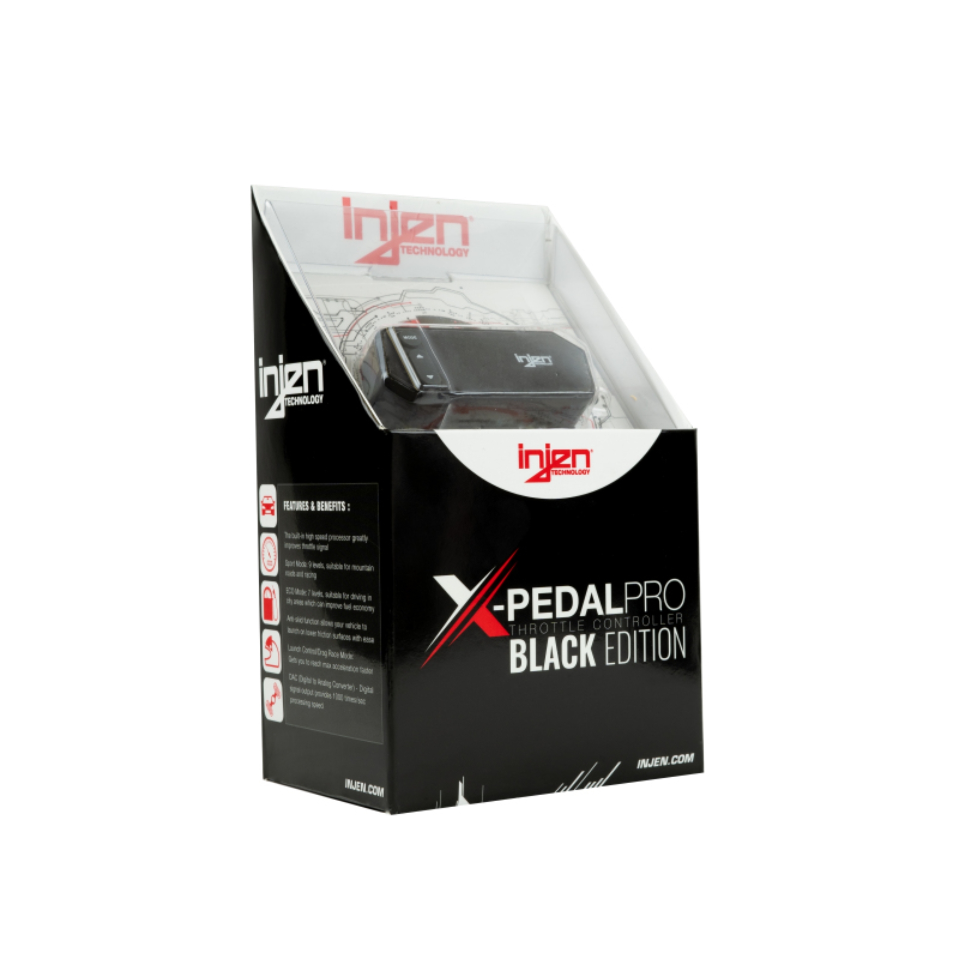 Picture of Injen INJ Pedal Pro Controller Black Ed Throttle Controllers - PT0014B