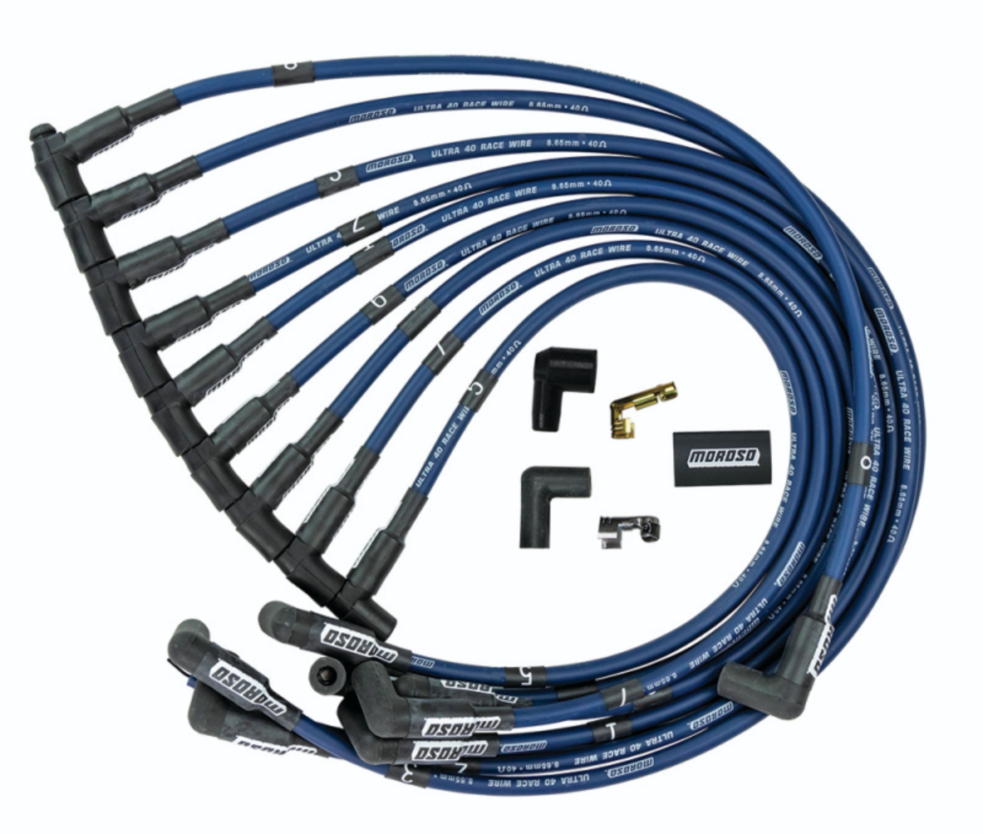 Picture of Moroso MOR Ignition-Wire Set Spark Plug Wire Sets - 73664
