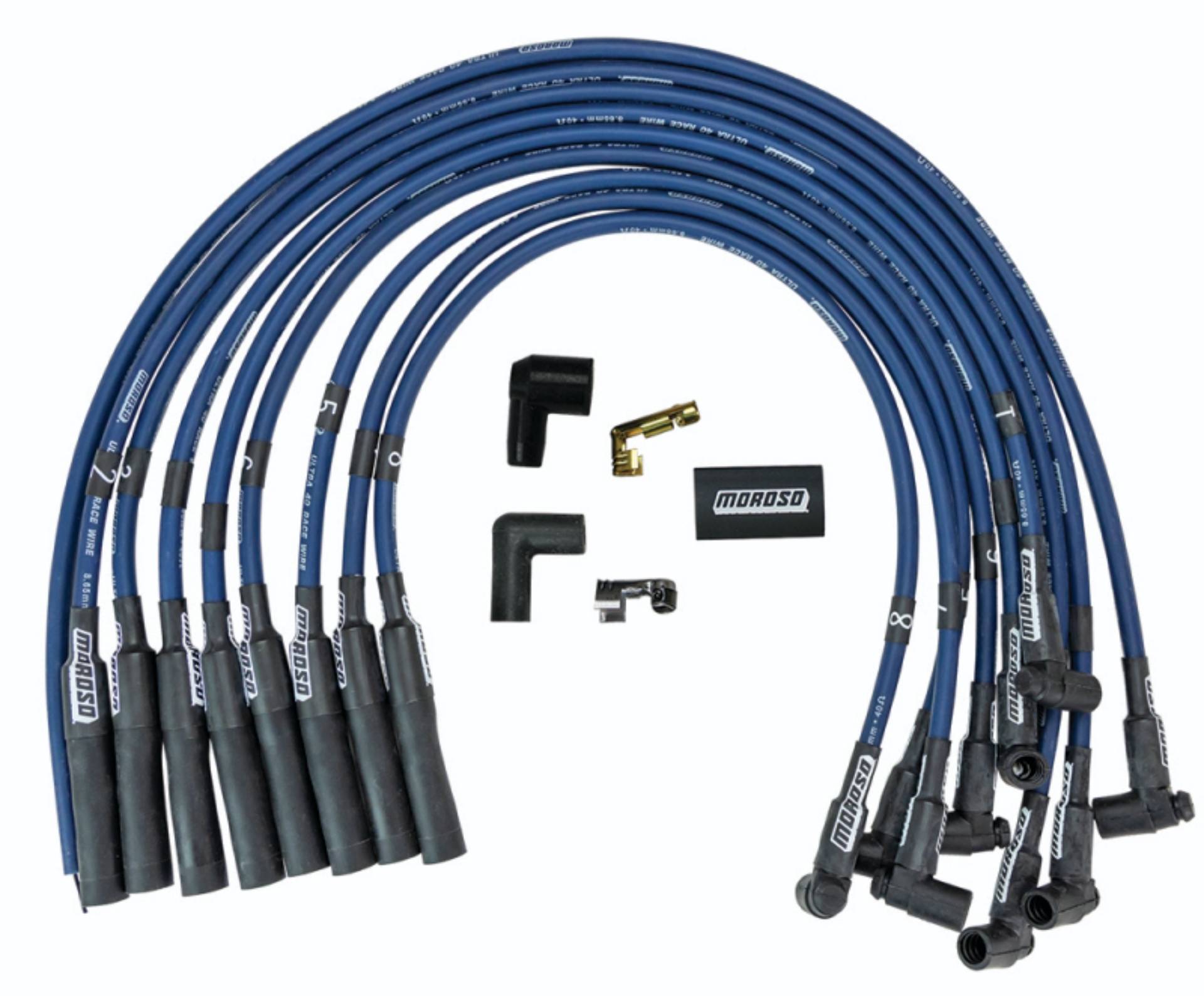 Picture of Moroso MOR Ignition-Wire Set Spark Plug Wire Sets - 73668