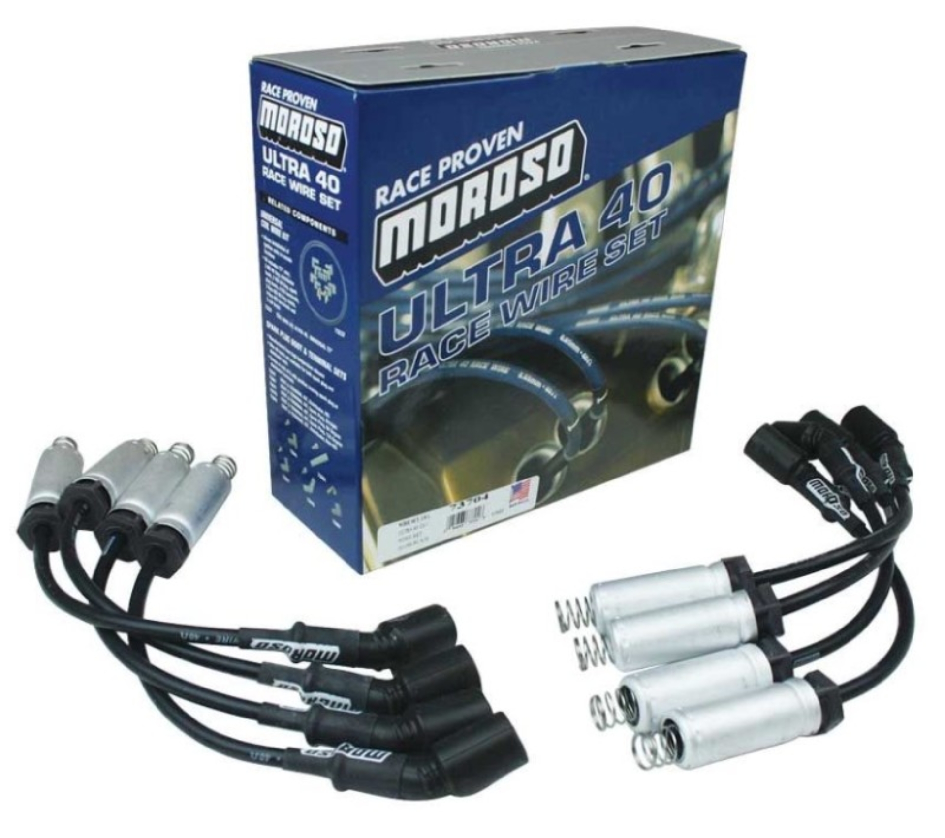 Picture of Moroso MOR Ignition-Wire Set Spark Plug Wire Sets - 73704