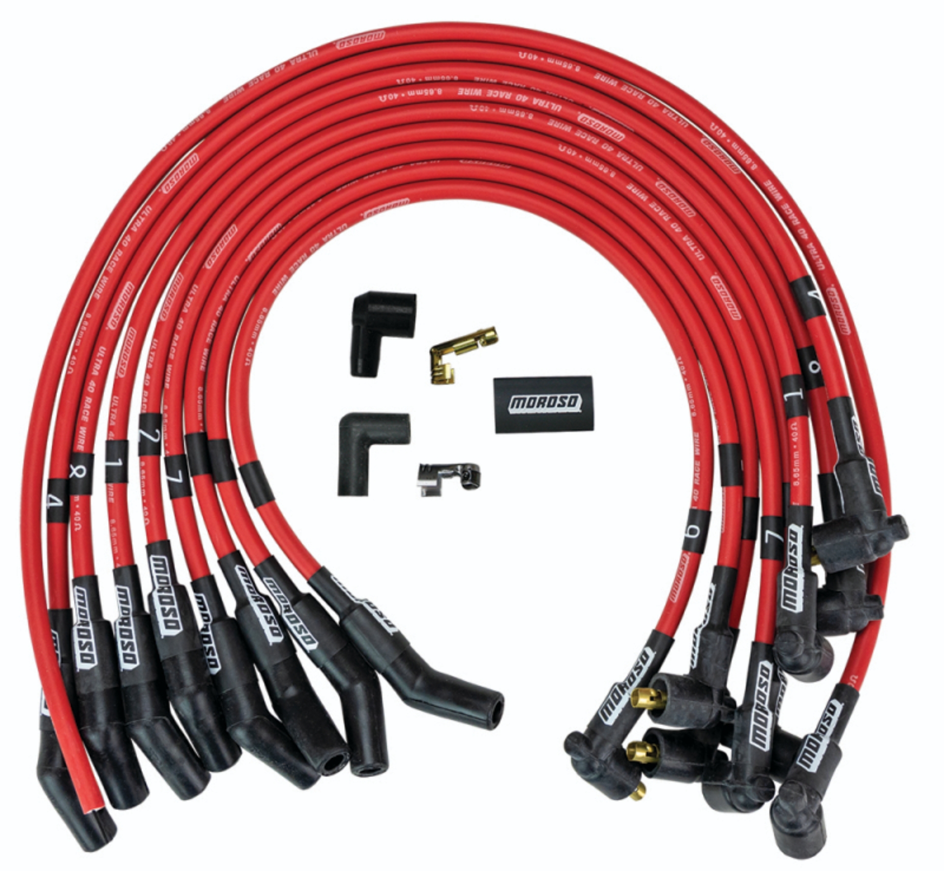 Picture of Moroso MOR Ignition-Wire Set Spark Plug Wire Sets - 73696