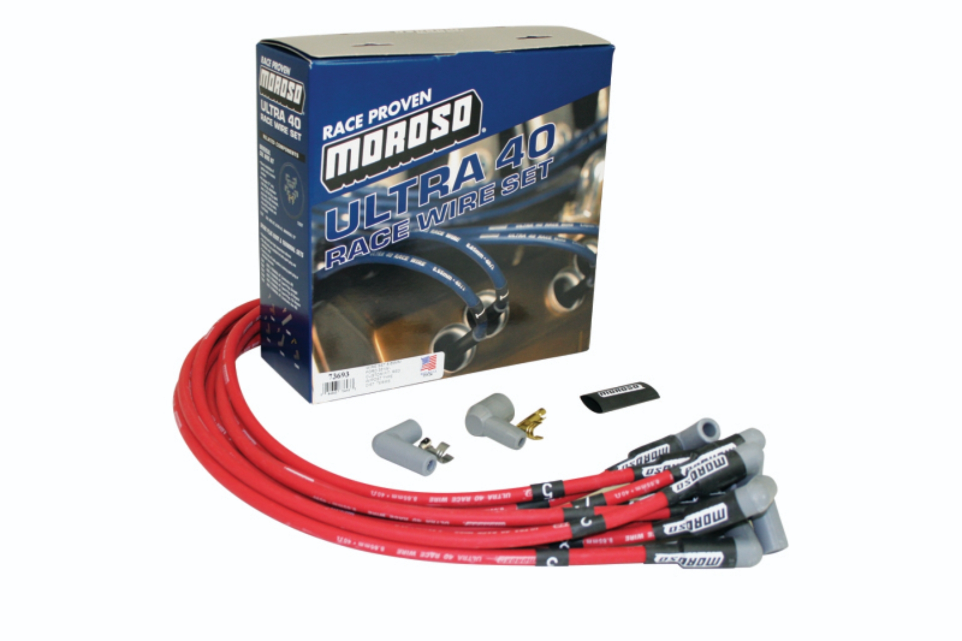 Picture of Moroso MOR Ignition-Wire Set Spark Plug Wire Sets - 73693