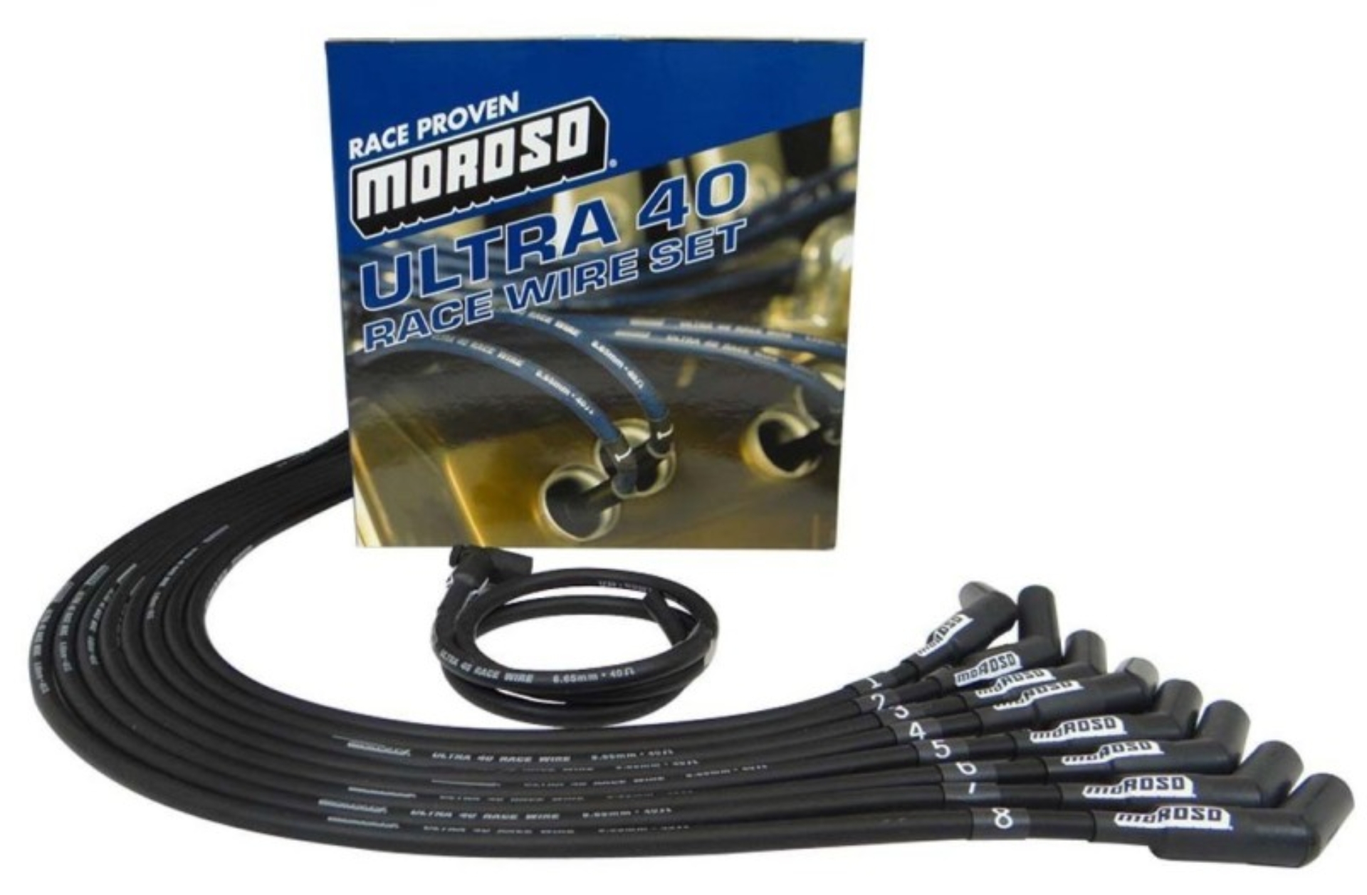 Picture of Moroso MOR Ignition-Wire Set Spark Plug Wire Sets - 73726