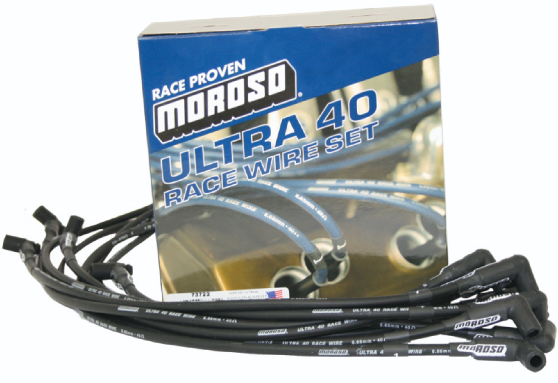 Picture of Moroso MOR Ignition-Wire Set Spark Plug Wire Sets - 73722