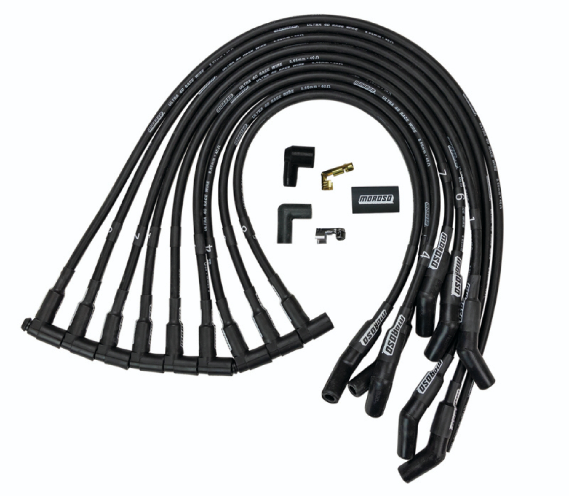 Picture of Moroso MOR Ignition-Wire Set Spark Plug Wire Sets - 73725