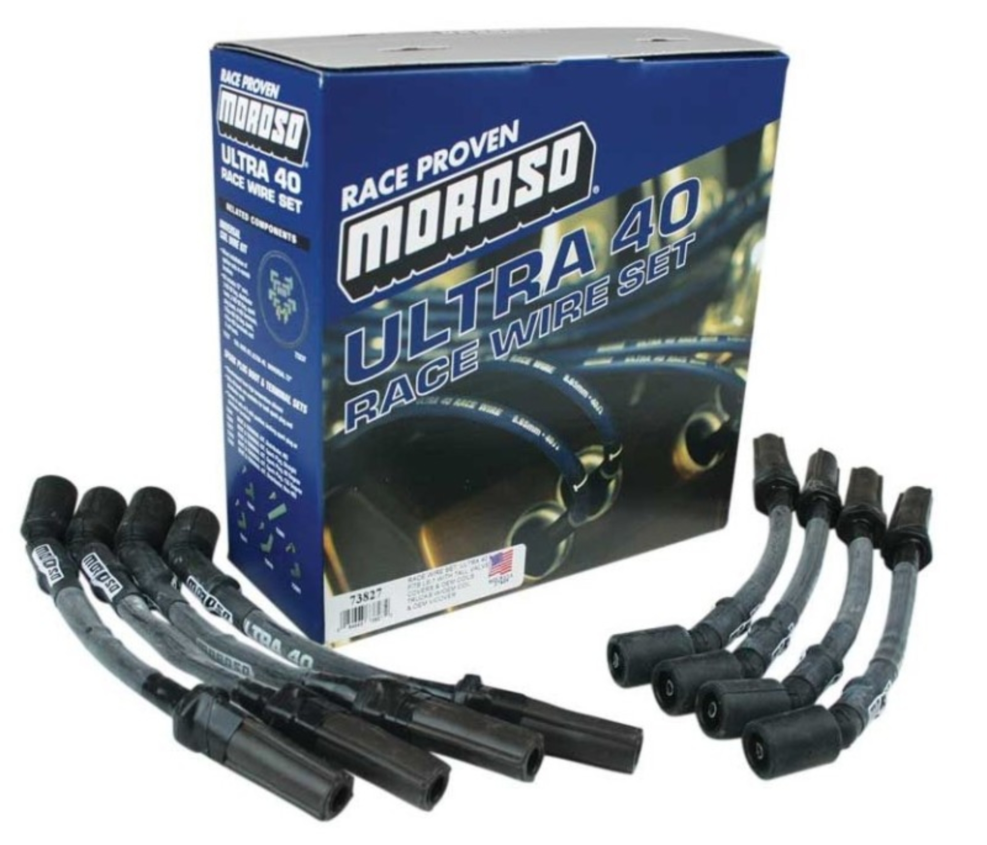 Picture of Moroso MOR Ignition-Wire Set Spark Plug Wire Sets - 73827