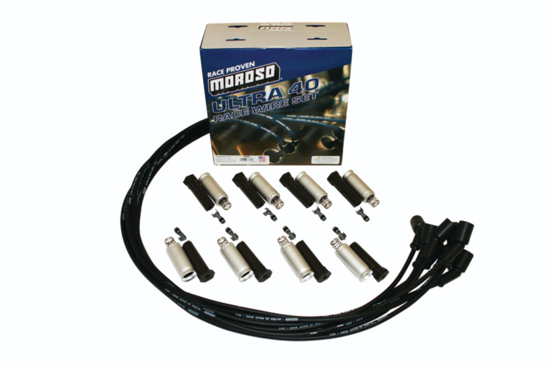 Picture of Moroso MOR Ignition-Wire Set Spark Plug Wire Sets - 73828