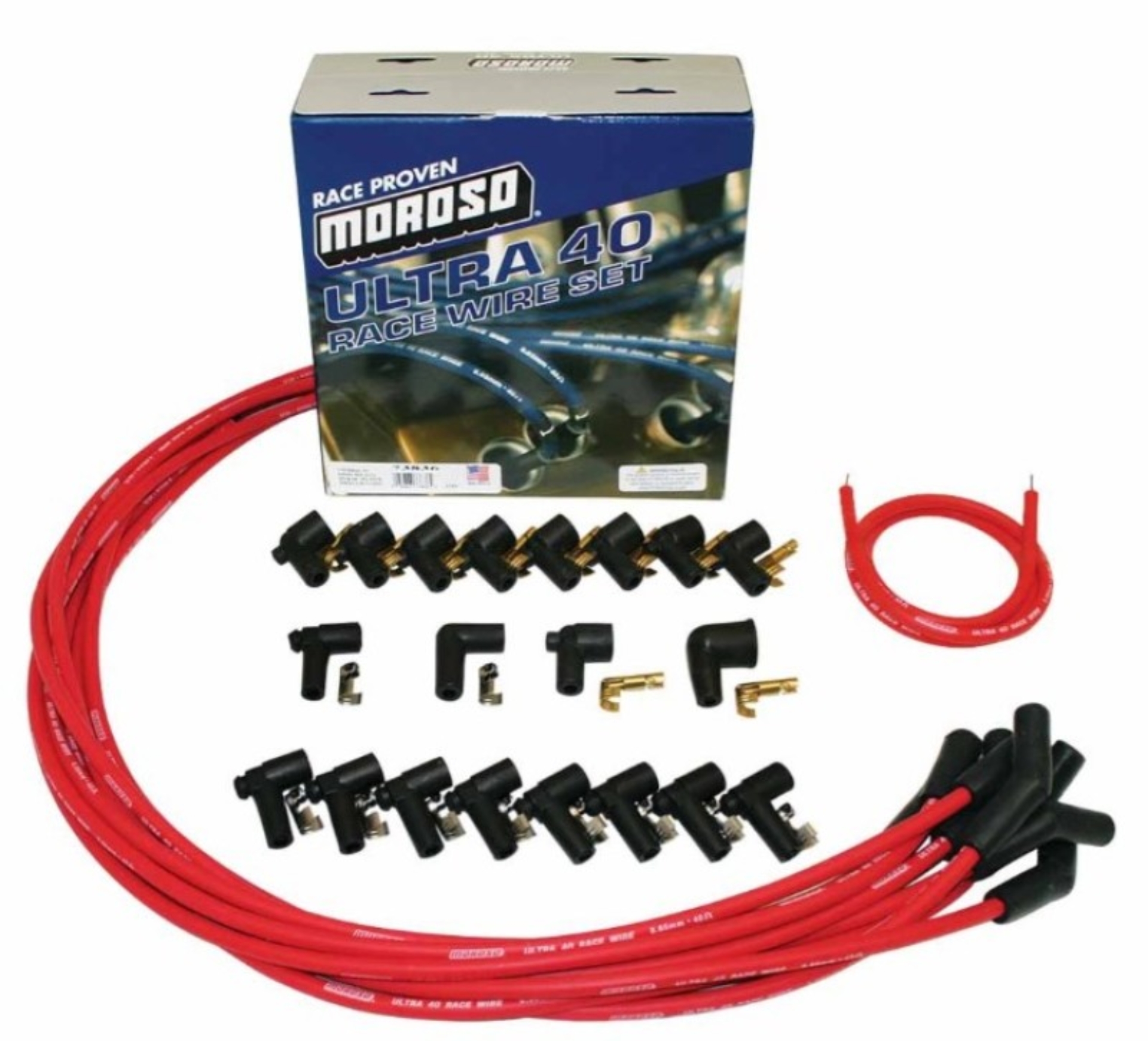 Picture of Moroso MOR Ignition-Wire Set Spark Plug Wire Sets - 73836