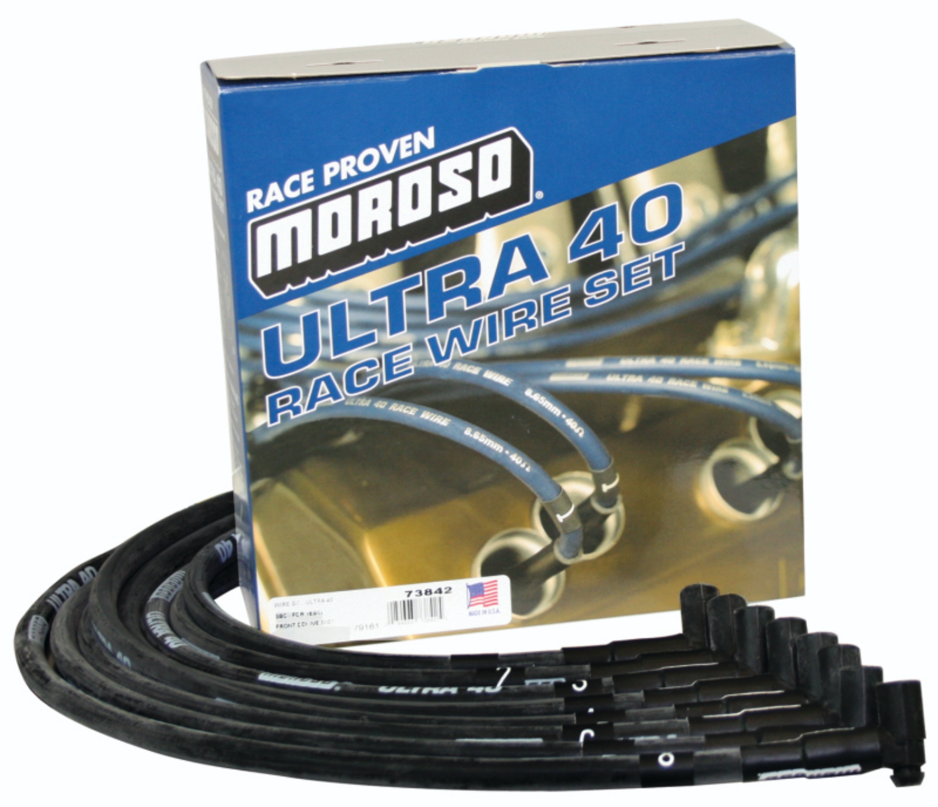 Picture of Moroso MOR Ignition-Wire Set Spark Plug Wire Sets - 73842