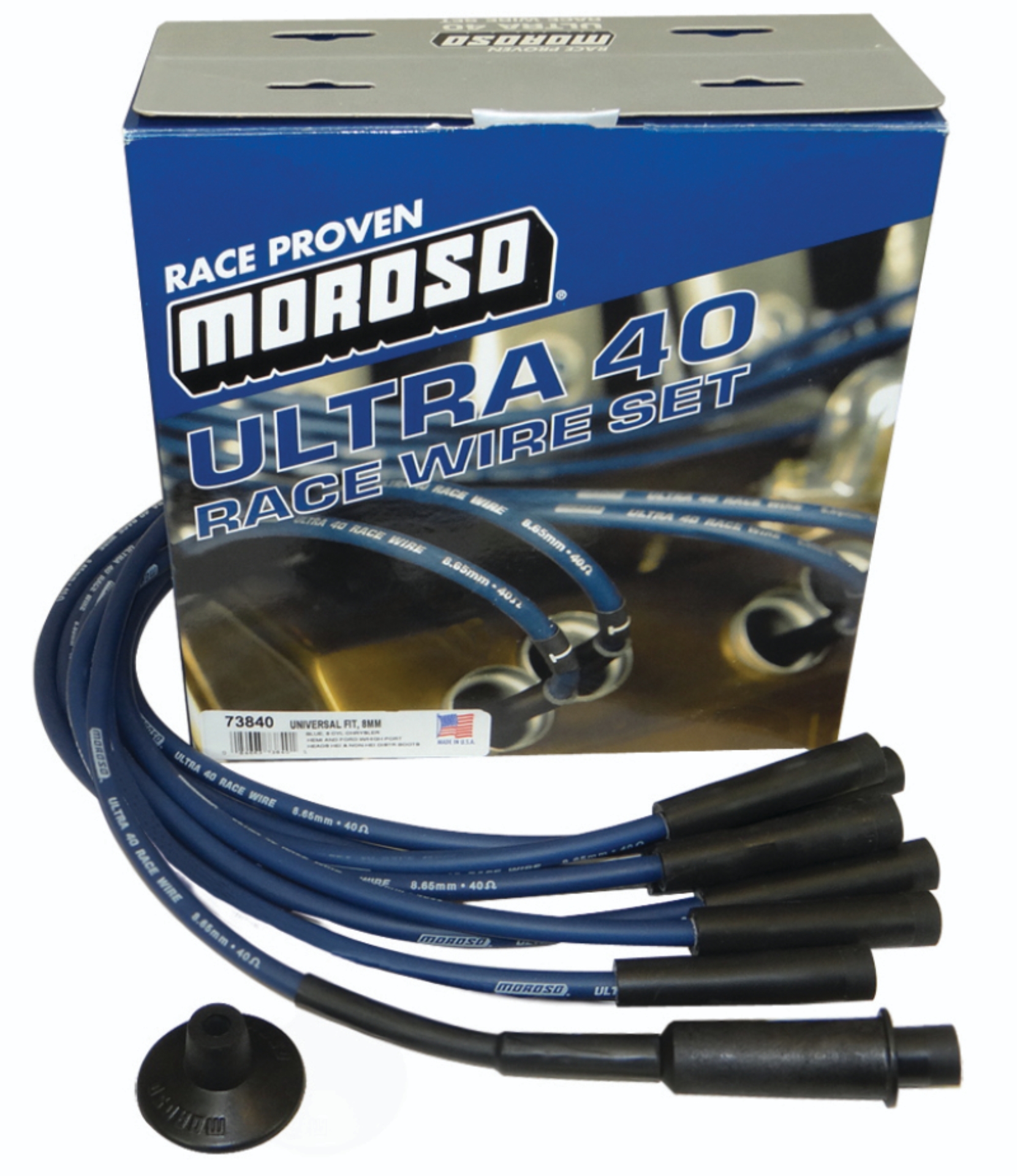 Picture of Moroso MOR Ignition-Wire Set Spark Plug Wire Sets - 73840