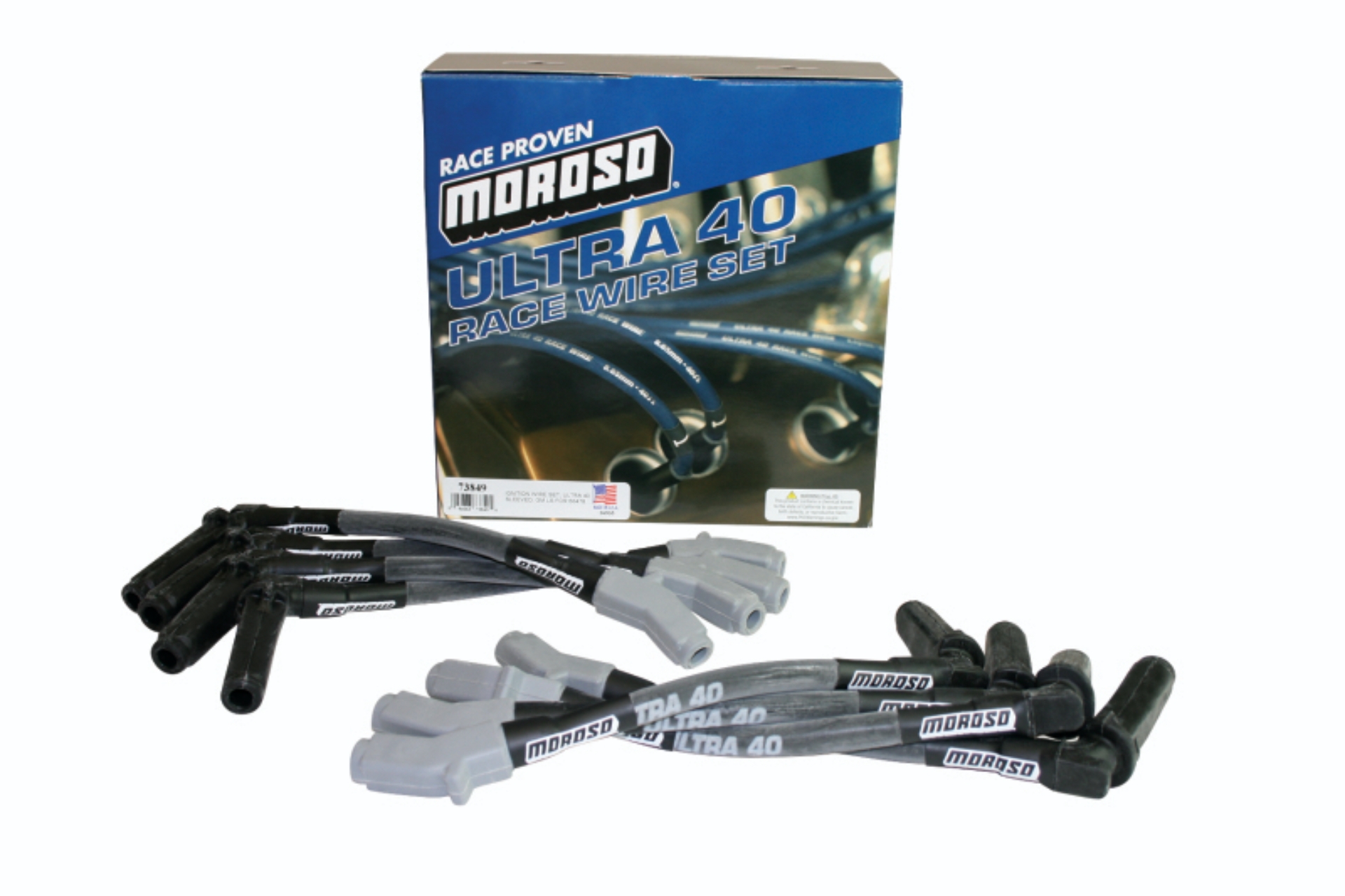 Picture of Moroso MOR Ignition-Wire Set Spark Plug Wire Sets - 73849