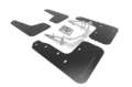 Picture of Rally Armor RAL UR Blk Flap/Dark Grey Logo Mud Flaps - MF71-UR-BLK/DGRY