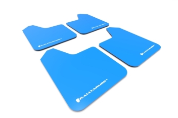 Picture of Rally Armor RAL UR Blue Flap/Wht Logo Mud Flaps - MF12-UR-BL/WH